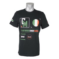 UFC コナー・マクレガー Tシャツ ファイター & カントリー リーボック/Reebok ブラック - 
引退表明で話題！コナー・マクレガー選手グッズ！
