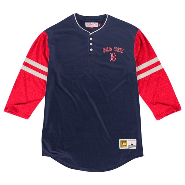 【取寄】Mitchell & Ness MLB ヘンリーネック ヴィンテージ Tシャツ