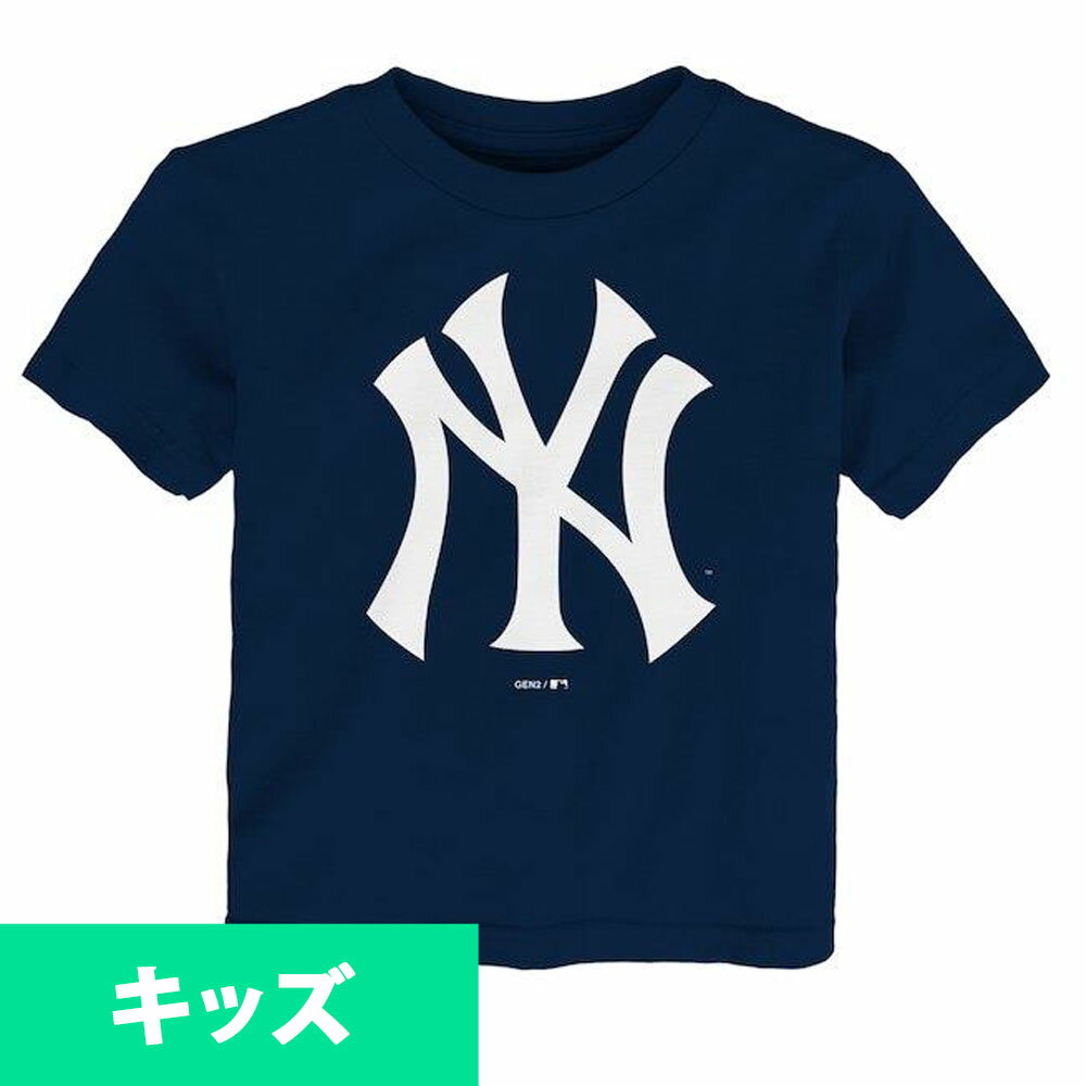 MLB ヤンキース Tシャツ ユース プライマリー ロゴ ショートスリーブ マジェスティック/Majestic ネイビー - 
メジャーリーグ キッズアイテムに新商品が入荷！
