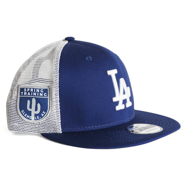 MLB ドジャース キャップ/帽子 リーグ パッチ トラッカー メッシュ ニューエラ/New Era