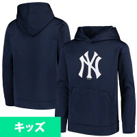 MLB ヤンキース パーカー/フーディー チームロゴフリース マジェスティック/Majestic ネイビー - 
MLBキッズモデルのフーディーが新入荷！
