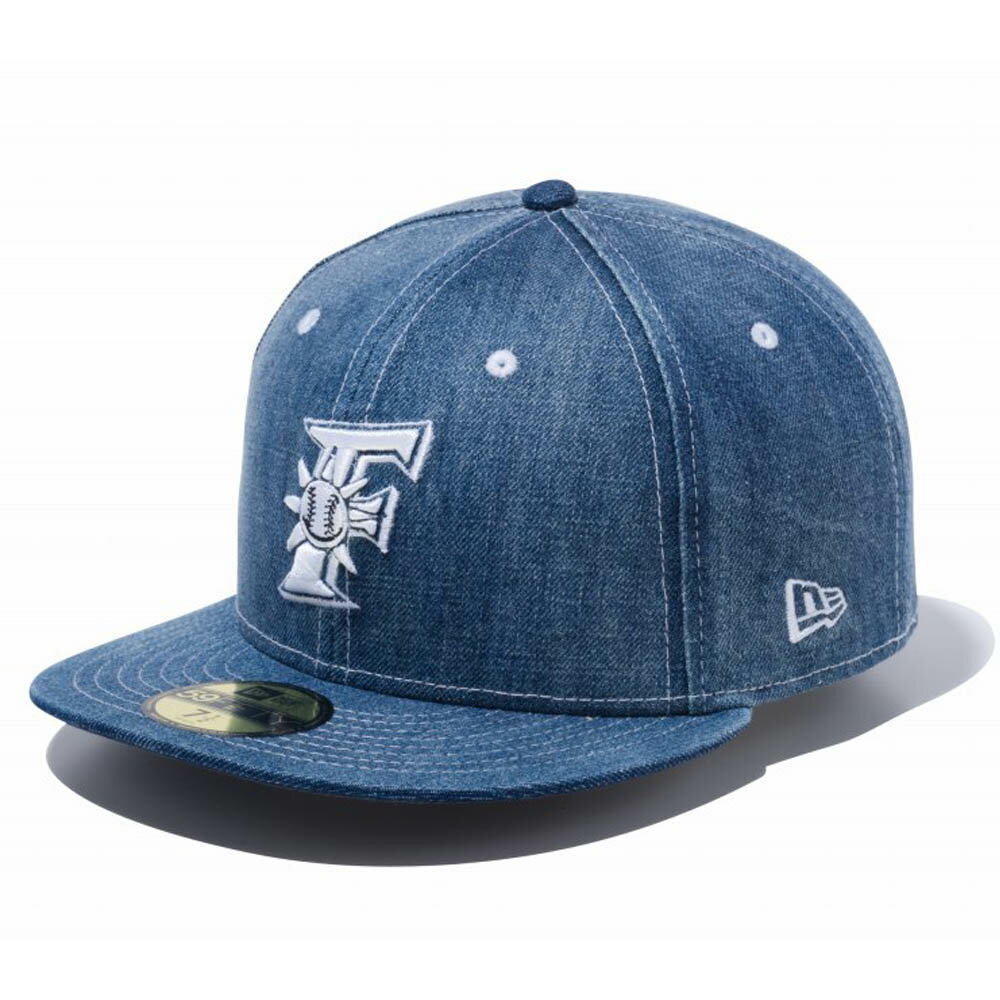 NPB New Era ウォッシュ デニム フィッテッド キャップ - 
ウォッシュ加工を施こしたデニム生地を採用☆プロ野球デニムキャップ！
