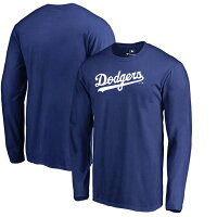 【取寄】お取り寄せ MLB ドジャース Tシャツ チーム ワードマーク ロングスリーブ ロイヤル - 
一枚持っていると使えるMLBロンTEE取寄スタート！
