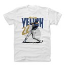 MLB Tシャツ ブリュワーズ クリスチャン・イエリッチ Player Art Cotton T-Shirt 500Level ホワイト【1112LV】