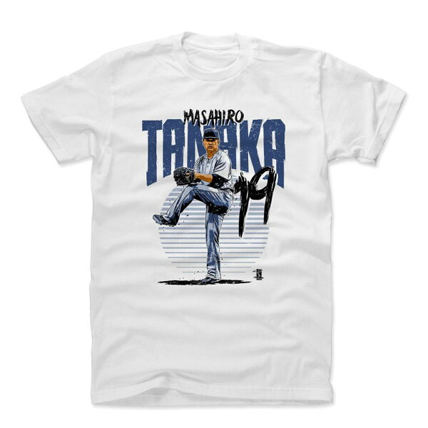 MLB ヤンキース 田中将大 Tシャツ Player Art Cotton T-Shirt 500Level ホワイト