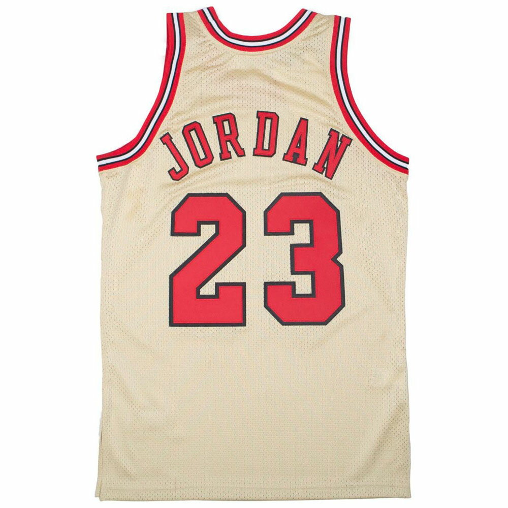 NBA ブルズ マイケル・ジョーダン ユニフォーム/ジャージ 1995 ゴールド オーセンティック ミッチェル＆ネス/Mitchell & Ness ゴールド