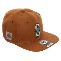 【取寄】お取り寄せ MLB マリナーズ キャップ/帽子 カーハート キャプテン アジャスタブル 47 Brand ブラウン - 
Carhartt×47 Brand MLBキャップ取寄スタート！
