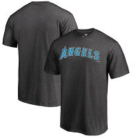 【取寄】MLB エンゼルス Tシャツ 2019 ファーザーズデー ブルー ワードマーク グレー - 
ブルーが個性的！2019年ファーザーズデーTシャツ取寄スタート♪
