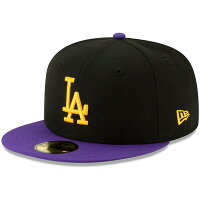 【取寄】ドジャース レイカーズ キャップ MLB NBA ニューエラ New Era 59FIFTY コラボ LAクロスオーバー ブラック パープル - 
レイカーズカラーのドジャースNEW ERA 59FIFTYキャップ取寄開始！
