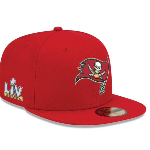 NFL キャップ バッカニアーズ ニューエラ New Era レッド 第55回スーパーボウル Super Bowl LV Bound Side Patch 59FIFTY Fitted SB55