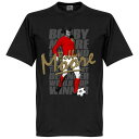 イングランド代表 ボビー・ムーア Tシャツ SOCCER レジェンド サッカー/フットボール ブラック