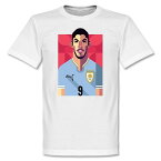 ウルグアイ代表 ルイス・スアレス Tシャツ SOCCER プレイメーカー ホワイト