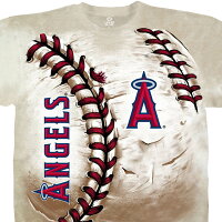 【取寄】MLB ロサンゼルス・エンゼルス Tシャツ ハード - 
ドアップのボールとチームロゴが存在感◎MLBハードボールTシャツ取扱中！
