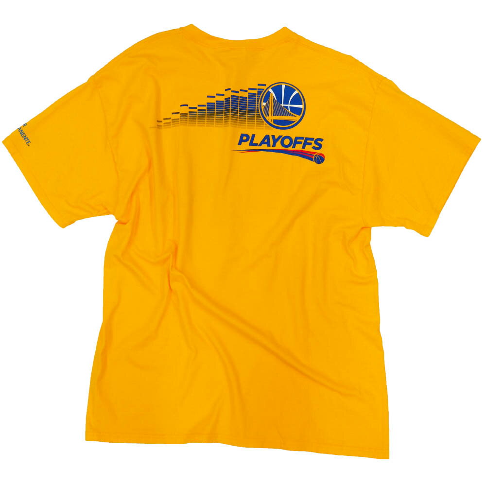 NBA ゴールデンステイト・ウォリアーズ Tシャツ 2014 プレーオフ ラウド プラウド (Kaiser Permanente) SGA イエロー