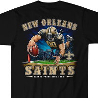 【取寄】NFL セインツ Tシャツ エンドゾーン ブラック - 
ド迫力のプリントがポイント！NFL TEE取寄スタート！
