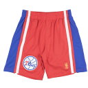 NBA フィラデルフィア・76ers ショートパンツ/ショーツ 1996-97 スウィングマン スローバック ショーツ Mitchell & Ness ロード2...