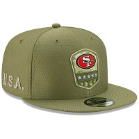 【取寄】NFL 49ers キャップ/帽子 2019 サルート トゥ サービス サイドライン 9FIFTY ニューエラ/New Era オリーブ - 
NFL 2019年版のミリタリーテイストキャップが登場！
