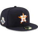 ワールドシリーズ進出 MLB ヒューストン・アストロズ キャップ 帽子 2019 ワールドシリーズ サイドパッチ 59FIFTY ニューエラ/New Era ホーム