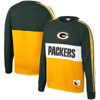 【取寄】NFL パッカーズ スウェットシャツ/トレーナー リーディング スコアラー フリース クルー Mitchell & Ness グリーン - 
オールドデザイン風のロゴと配色が◎！NFLスウェットシャツ取扱スタート！
