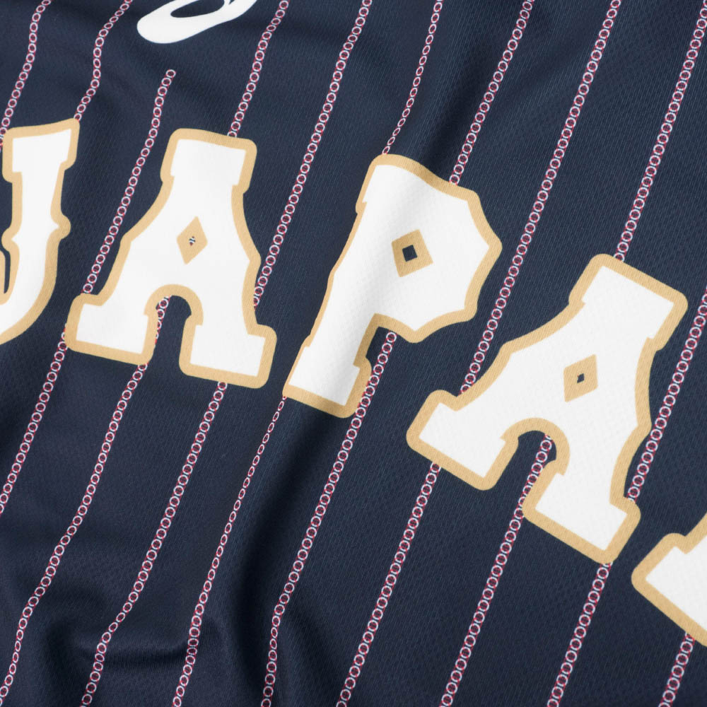 侍ジャパン Tシャツ キッズ 山田哲人 日本代表 Jr.ユニフォームTシャツ(V) プレミア12 グッズ 2019 Asics/アシックス ビジター