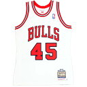 NBA マイケル・ジョーダン シカゴ・ブルズ ユニフォーム/ジャージ オーセンティック ミッチェル&ネス/Mitchell & Ness ホワイト2203MN特...