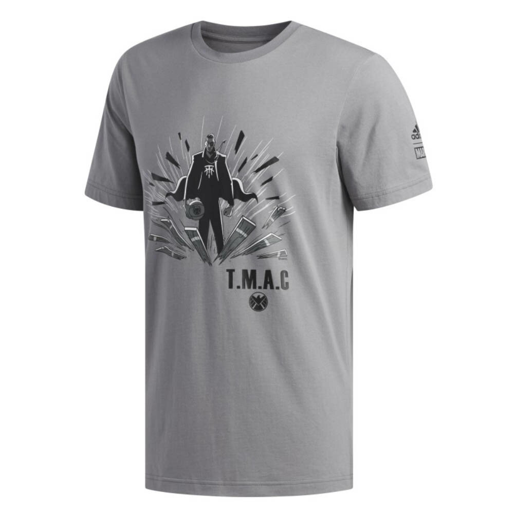 NBA トレイシー マグレディ Tシャツ マーベル T.M.A.C. ニック フューリー アディダス/Adidas グレー【OCSL】