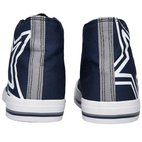 NFL カウボーイズ シューズ/スニーカー High Top Big Logo Canvas Shoes キャンバス Forever Collectibles ネイビー