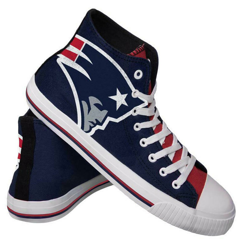 NFL ペイトリオッツ シューズ/スニーカー High Top Big Logo Canvas Sh ...