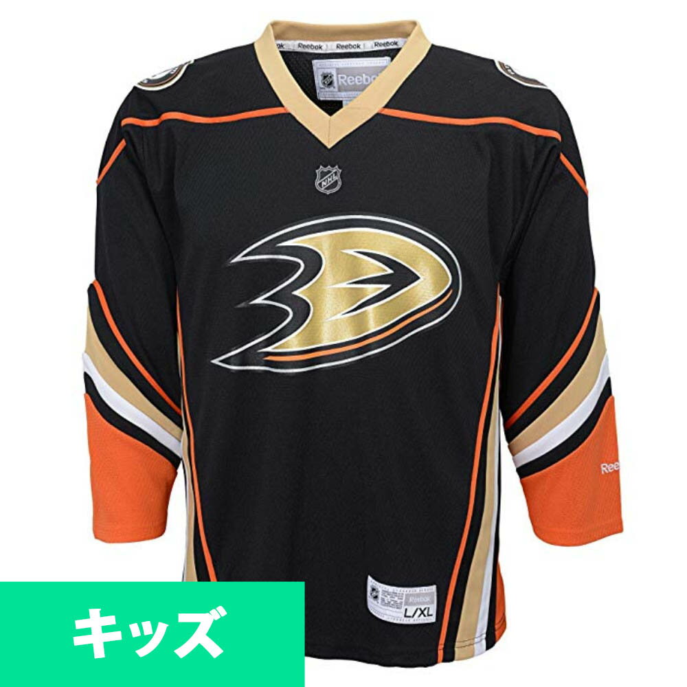 NHL ダックス ユニフォーム/ジャージ ユース レプリカ リーボック/Reebok オルタネート ブラック