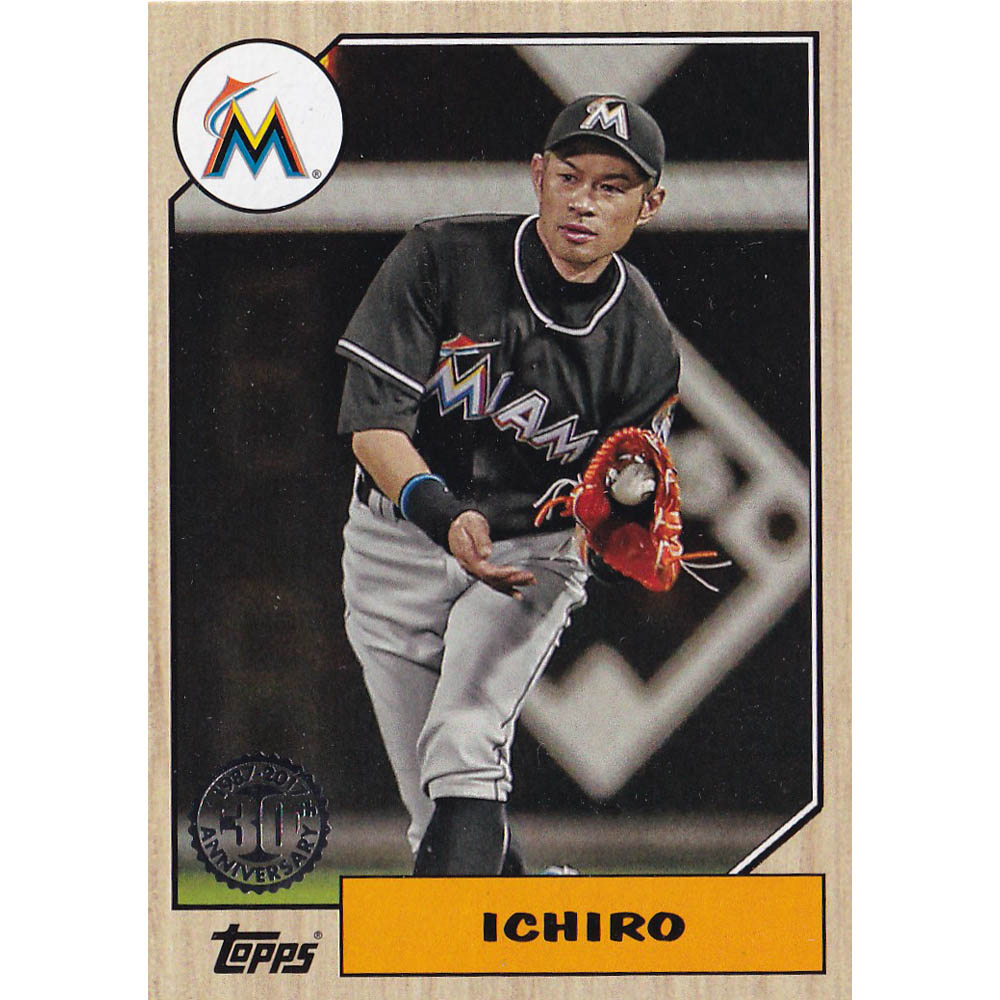MLB イチロー マイアミ・マーリンズ トレーディングカード/スポーツカード 2017 イチロー #87-6 Topps