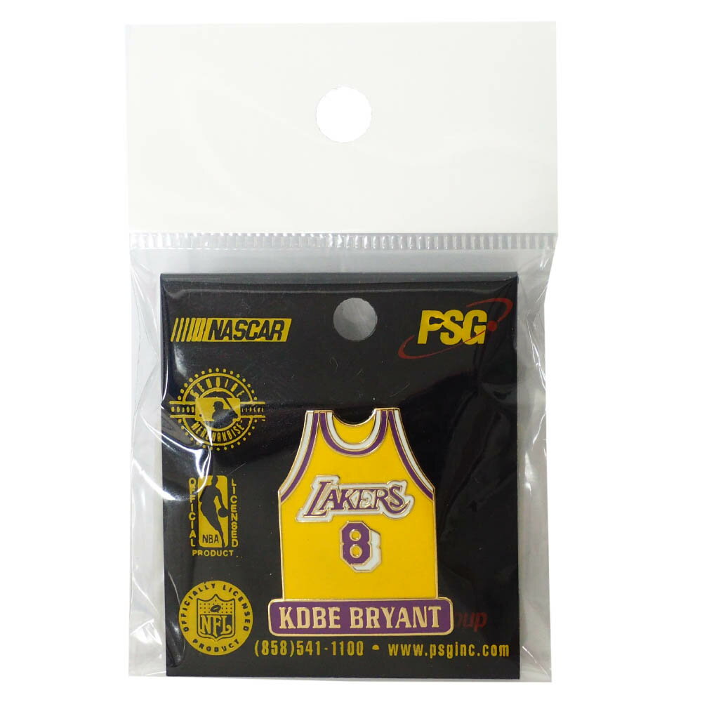 NBA コービー・ブライアント ロサンゼルス・レイカーズ ジャージ ピン (Front) PSG ホーム