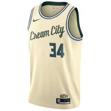 NBA ヤニス・アデトクンボ バックス ユニフォーム/ジャージ 2019 City Edition スウィングマン ナイキ/Nike クリーム AV4652-280