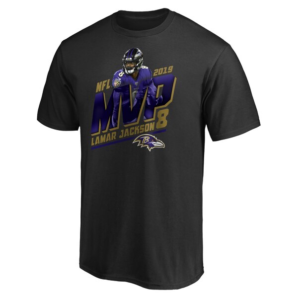 【取寄】NFL ラマー・ジャクソン レイブンズ Tシャツ 2019 NFL MVP ブラック