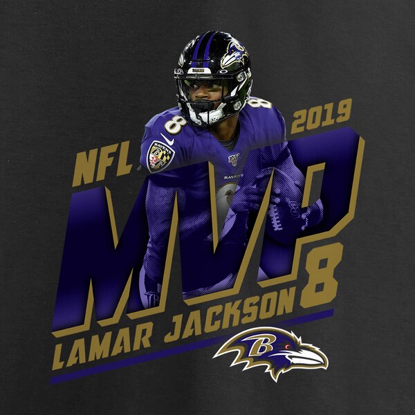 【取寄】NFL ラマー・ジャクソン レイブンズ Tシャツ 2019 NFL MVP ブラック