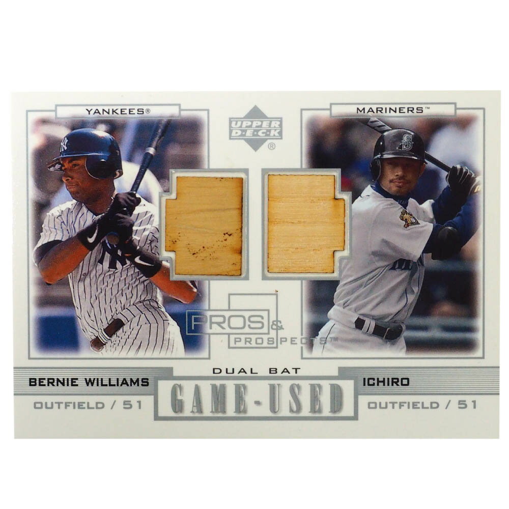 MLB トレーディングカード/スポーツカード 2001 Rookie ichiro Bernie Used Bat Upper Deck