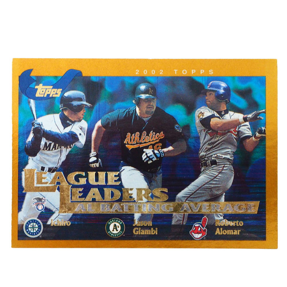 MLB トレーディングカード/スポーツカード 2001 League Leaders #337 Ichiro Giambi Alomer Topps