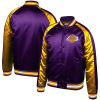 【取寄】NBA レイカーズ ジャケット/アウター ライトウエイト カラーブロック サテン フルスナップ ミッチェル＆ネス/Mitchell & Ness - 
ミッチェル＆ネスNBAサテンジャケットが取寄スタート！
