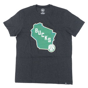 NBA ミルウォーキー・バックス Tシャツ Club T-Shirt 47 Brand ブラック【OCSL】