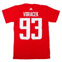 WC Hockey ヤクブ・ヴォラチェク Czech Republic Tシャツ 2016 Name Number T-Shirt チェコ アディダス/Adid...