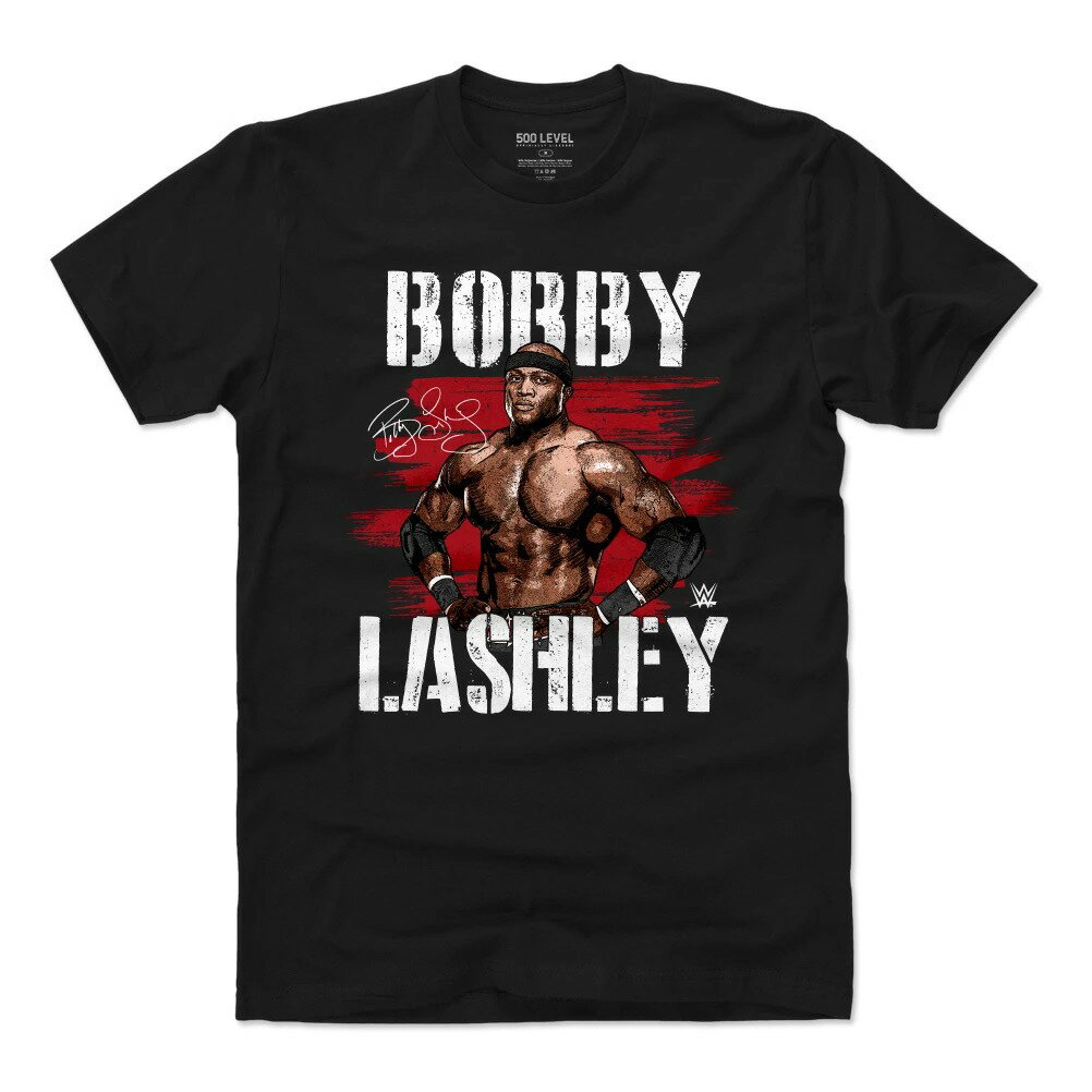 WWE ボビー ラシュリー Tシャツ Player Art Cotton T-Shirt 500Level ブラック【OCSL】