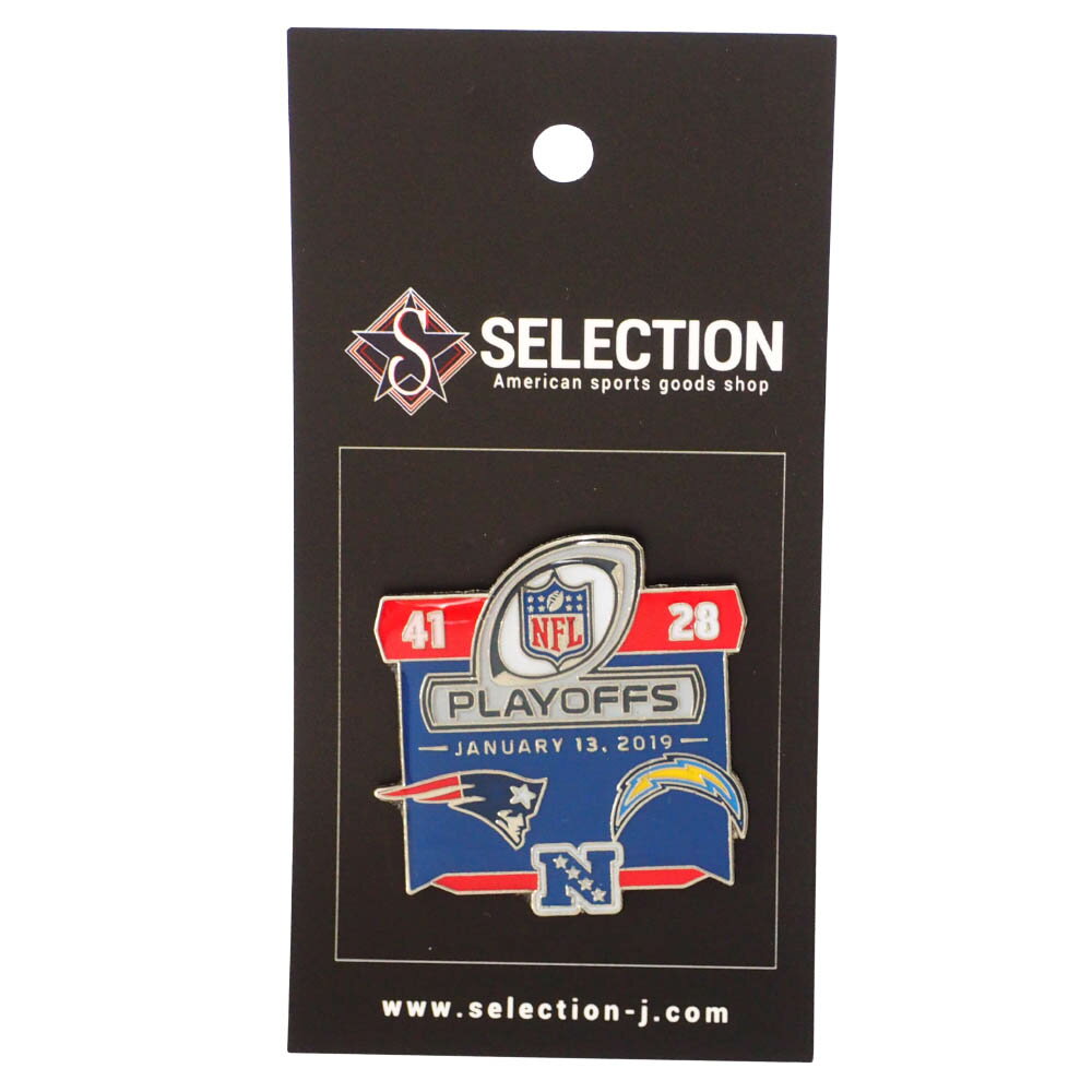 NFL New England Patriots/Los Angeles Chagers ピンバッチ 第53回スーパーボウル 優勝記念 Commemorative Pin PSG