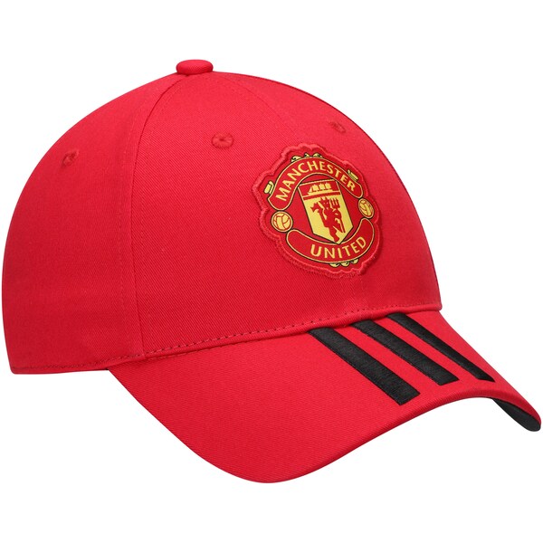 マンチェスター・ユナイテッドFC キャップ/帽子 SOCCER Club 3-Stripe Adjustable Hat アディダス/Adidas レッド