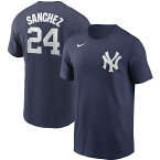 MLB ゲイリー・サンチェス ニューヨーク・ヤンキース Tシャツ ネーム＆ナンバー ナイキ/Nike ネイビー【OCSL】