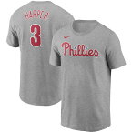 MLB ブライス・ハーパー フィラデルフィア・フィリーズ Tシャツ ネーム＆ナンバー ナイキ/Nike グレー【OCSL】