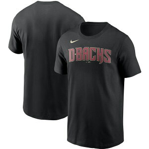 MLB アリゾナ・ダイヤモンドバックス Tシャツ チーム ワードマーク ナイキ/Nike ブラック【OCSL】