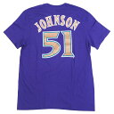 MLB ランディ・ジョンソン アリゾナ・ダイヤモンドバックス Tシャツ クーパーズタウン ネーム & ナンバー ナイキ/Nike パープル