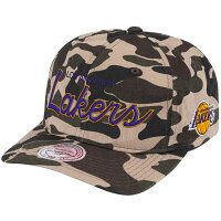 【取寄】NBA ロサンゼルス・レイカーズ キャップ/帽子 ダック スペシャル 110 アジャスタブル ミッチェル＆ネス/Mitchell & Ness カモ - 
人気のカモフラ柄 x NBAオールドロゴCAP！
