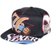 【取寄】NBA フィラデルフィア・76ers キャップ/帽子 ティアー アップ アジャスタブル ミッチェル＆ネス/Mitchell & Ness ブラック - 
オールドデザインジャージからインスパイア☆NBAキャップ取寄受付開始！
