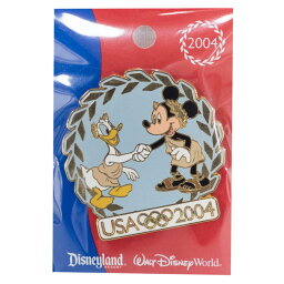 アメリカ代表 ディズニー 2004 アテネ USA Pin : Mickey Mouse Donald Duck Pin LE1000 ピンバッチ ピンズ Disney