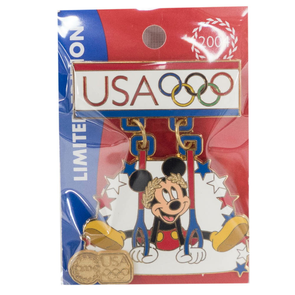 アメリカ代表 ディズニー 2004 アテネ Athens USA Pin LE2004 : Suspension Ring (Mickey) ピンバッチ ピンズ Disney